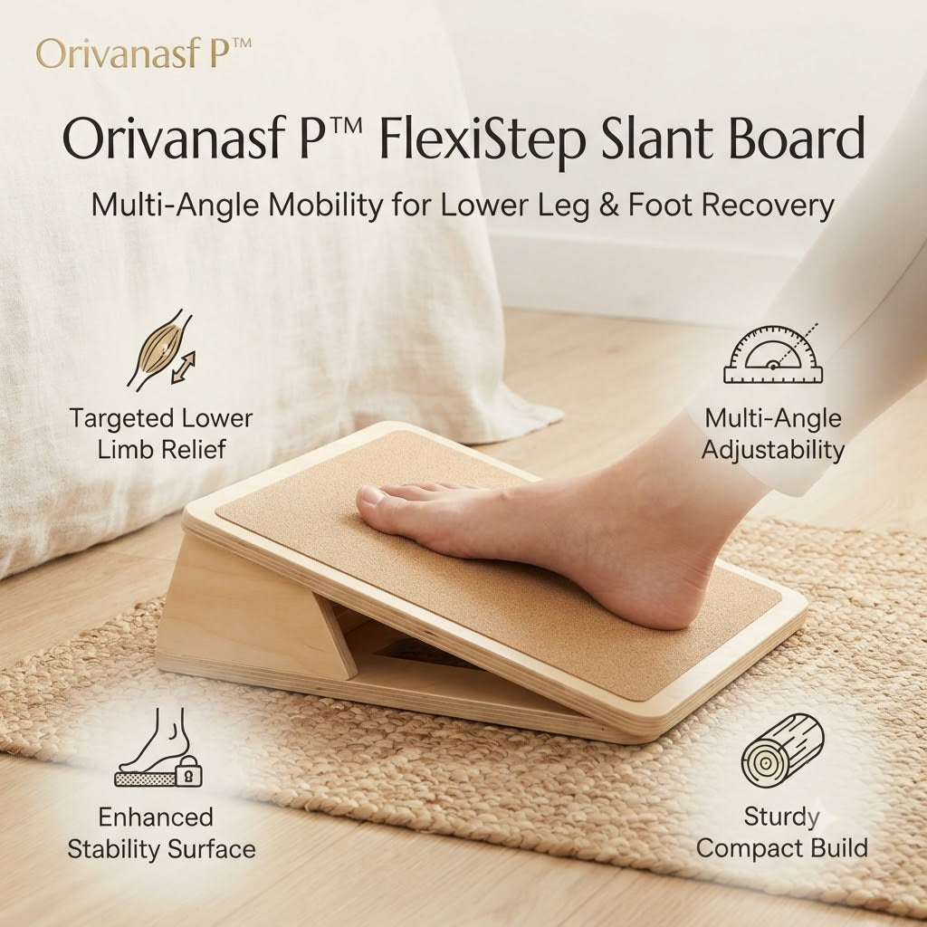 πΆπππππππππ·β’ FlexiStep Adjustable Slant Board for Calf Stretching, Plantar Fasciitis Relief, Squat Form Correction, and Achilles Tendon Rehabilitation