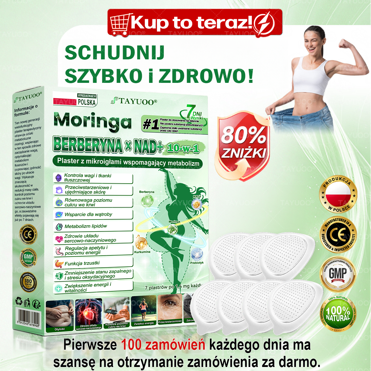 ✅🇵🇱𝗢𝗳𝗶𝗰𝗷𝗮𝗹𝗻𝘆 𝘀𝗸𝗹𝗲𝗽 | 💫 𝗧𝗔𝗬𝗨𝗢𝗢® 𝗠𝗼𝗿𝗶𝗻𝗴𝗮 · 𝗕𝗲𝗿𝗯𝗲𝗿𝘆𝗻𝗮 × 𝗡𝗔𝗗+ 𝟭𝟬-𝘄-𝟭 𝗭𝗮𝗮𝘄𝗮𝗻𝘀𝗼𝘄𝗮𝗻𝘆 𝗡𝗮𝗻𝗼 𝗣𝗹𝗮𝘀𝘁𝗲𝗿 𝘇 𝗠𝗶𝗸𝗿𝗼𝗻𝗮𝗸ł𝘂𝗰𝗶𝗮𝗺𝗶 (𝘀𝘁𝗼𝘀𝗼𝘄𝗮𝗻𝘆 𝘁𝘆𝗹𝗸𝗼 𝗿𝗮𝘇 𝗱𝘇𝗶𝗲𝗻𝗻𝗶𝗲, 𝘄𝗶𝗱𝗼𝗰𝘇𝗻𝗲 𝗲𝗳𝗲𝗸𝘁𝘆 𝗷𝘂ż 𝗽𝗼 𝟳 𝗱𝗻𝗶𝗮𝗰𝗵) ✅