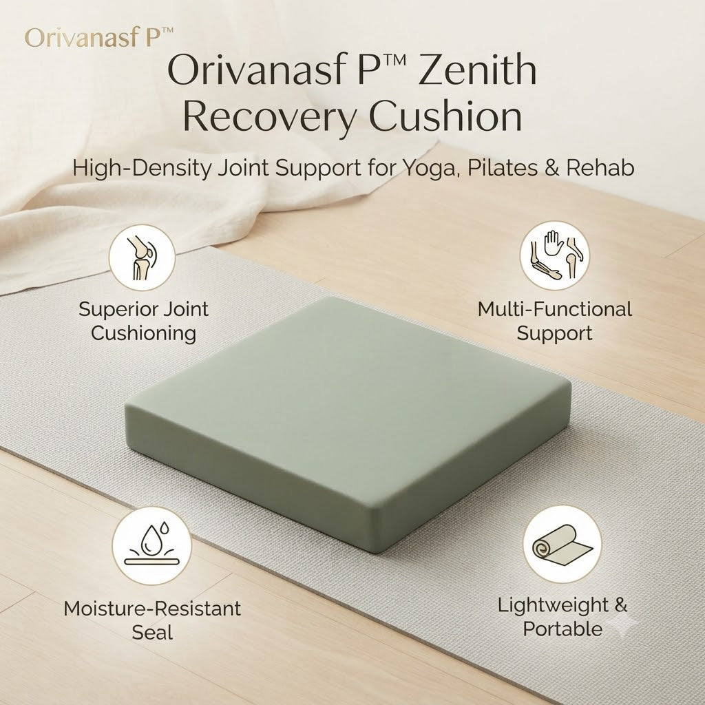 𝑶𝒓𝒊𝒗𝒂𝒏𝒂𝒔𝒇𝑷™ Zenith Yoga & Recovery Knee Pad Cushion for Joint Protection, Elbow Support during Planks, Floor Exercises, and Physical Therapy