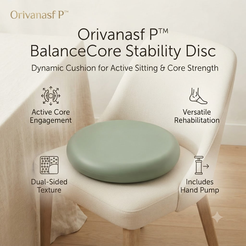 𝑶𝒓𝒊𝒗𝒂𝒏𝒂𝒔𝒇𝑷™ BalanceCore Stability Disc & Wobble Cushion for Active Sitting, Core Strengthening, Posture Correction, and Physical Therapy Ankle Rehab