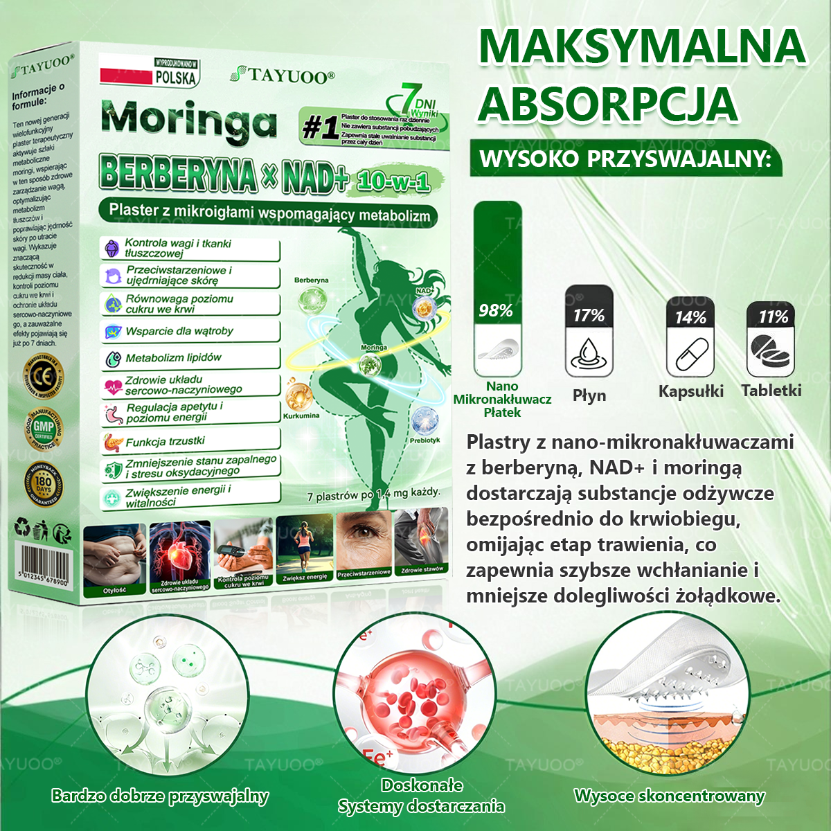 ✅🇵🇱𝗢𝗳𝗶𝗰𝗷𝗮𝗹𝗻𝘆 𝘀𝗸𝗹𝗲𝗽 | 💫 𝗧𝗔𝗬𝗨𝗢𝗢® 𝗠𝗼𝗿𝗶𝗻𝗴𝗮 · 𝗕𝗲𝗿𝗯𝗲𝗿𝘆𝗻𝗮 × 𝗡𝗔𝗗+ 𝟭𝟬-𝘄-𝟭 𝗭𝗮𝗮𝘄𝗮𝗻𝘀𝗼𝘄𝗮𝗻𝘆 𝗡𝗮𝗻𝗼 𝗣𝗹𝗮𝘀𝘁𝗲𝗿 𝘇 𝗠𝗶𝗸𝗿𝗼𝗻𝗮𝗸ł𝘂𝗰𝗶𝗮𝗺𝗶 (𝘀𝘁𝗼𝘀𝗼𝘄𝗮𝗻𝘆 𝘁𝘆𝗹𝗸𝗼 𝗿𝗮𝘇 𝗱𝘇𝗶𝗲𝗻𝗻𝗶𝗲, 𝘄𝗶𝗱𝗼𝗰𝘇𝗻𝗲 𝗲𝗳𝗲𝗸𝘁𝘆 𝗷𝘂ż 𝗽𝗼 𝟳 𝗱𝗻𝗶𝗮𝗰𝗵) ✅